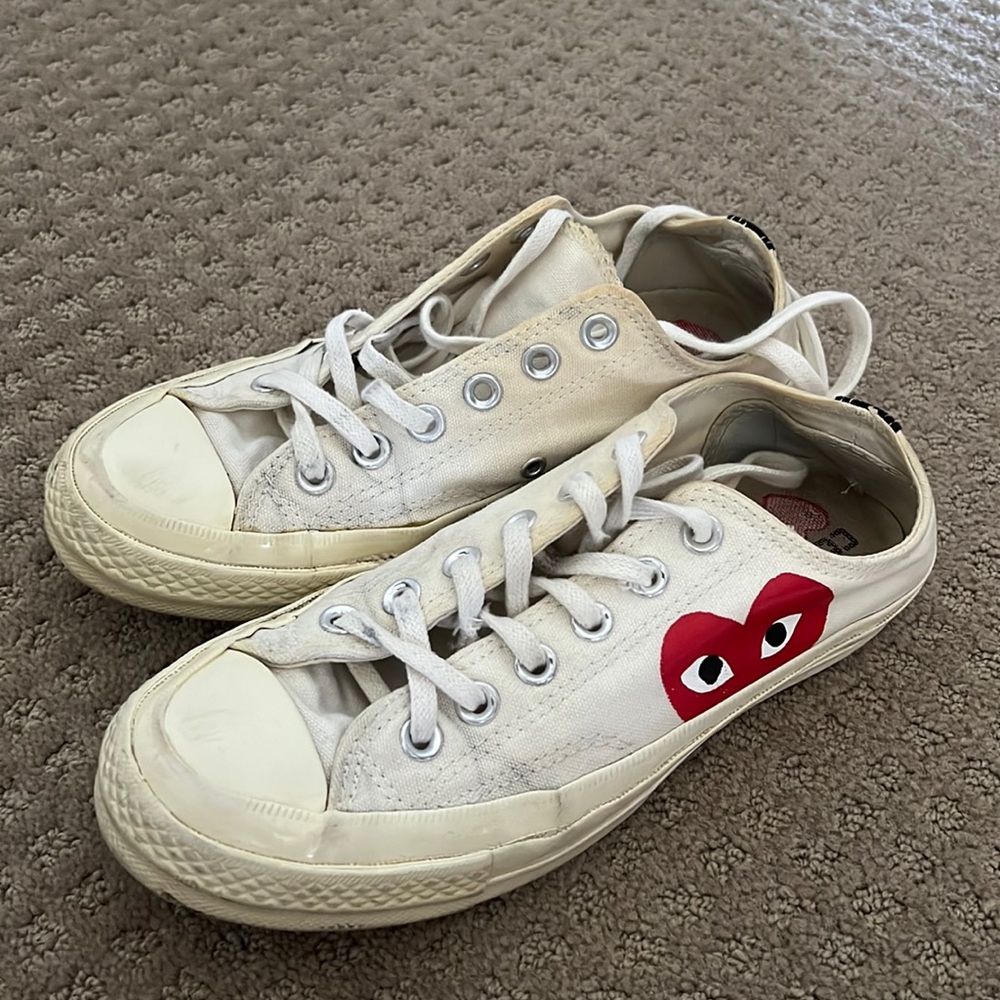 Lightly worn Comme Des Garçon converse